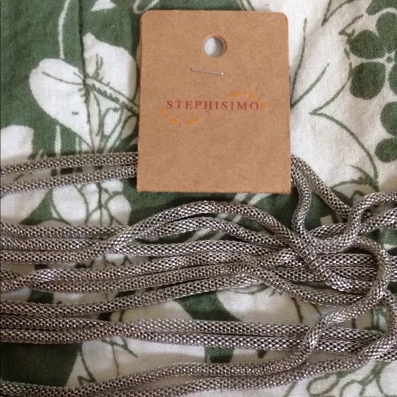 Host Pick! NWT Rhodium necklace by Stephisimo. - Picture 2 of 3